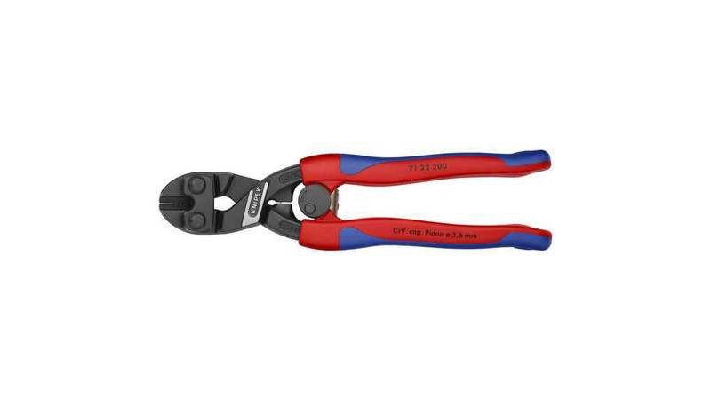 KNIPEX 71 22 200 SBA Mini Bolt Cutter,Steel,8 In. L