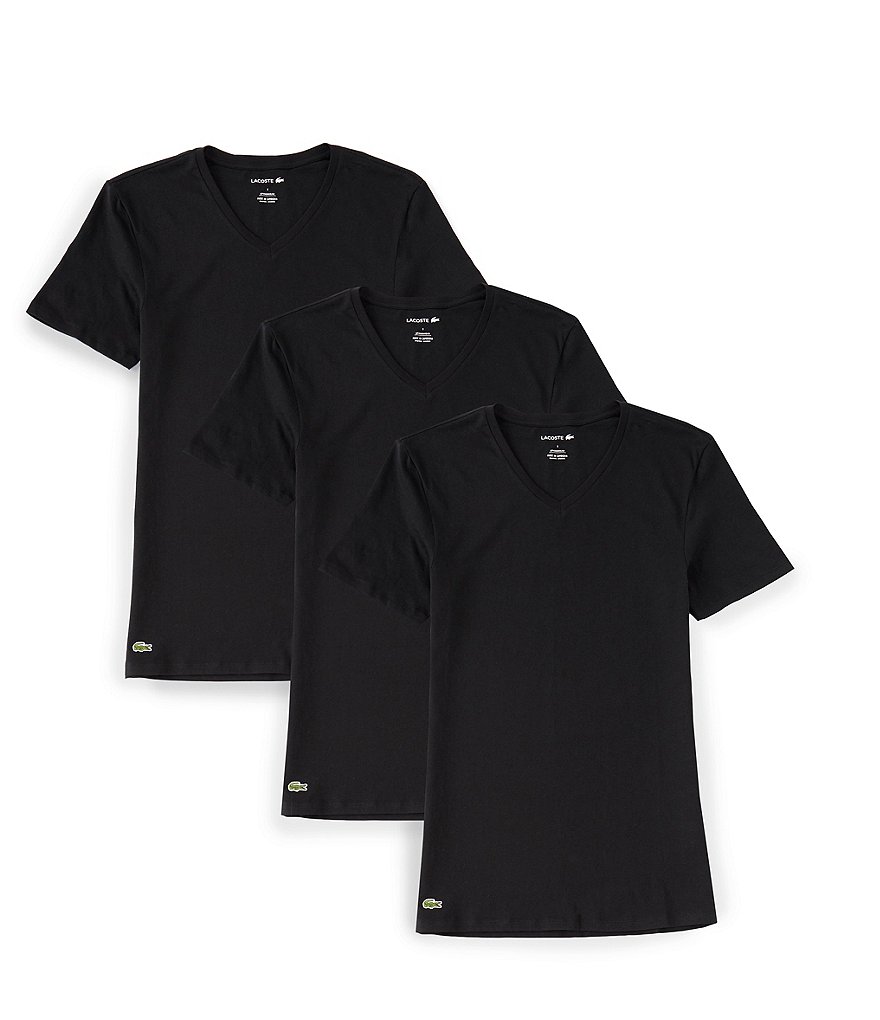 Lacoste V-Neck Slim Fit Essential T-Shirt 3-Pack