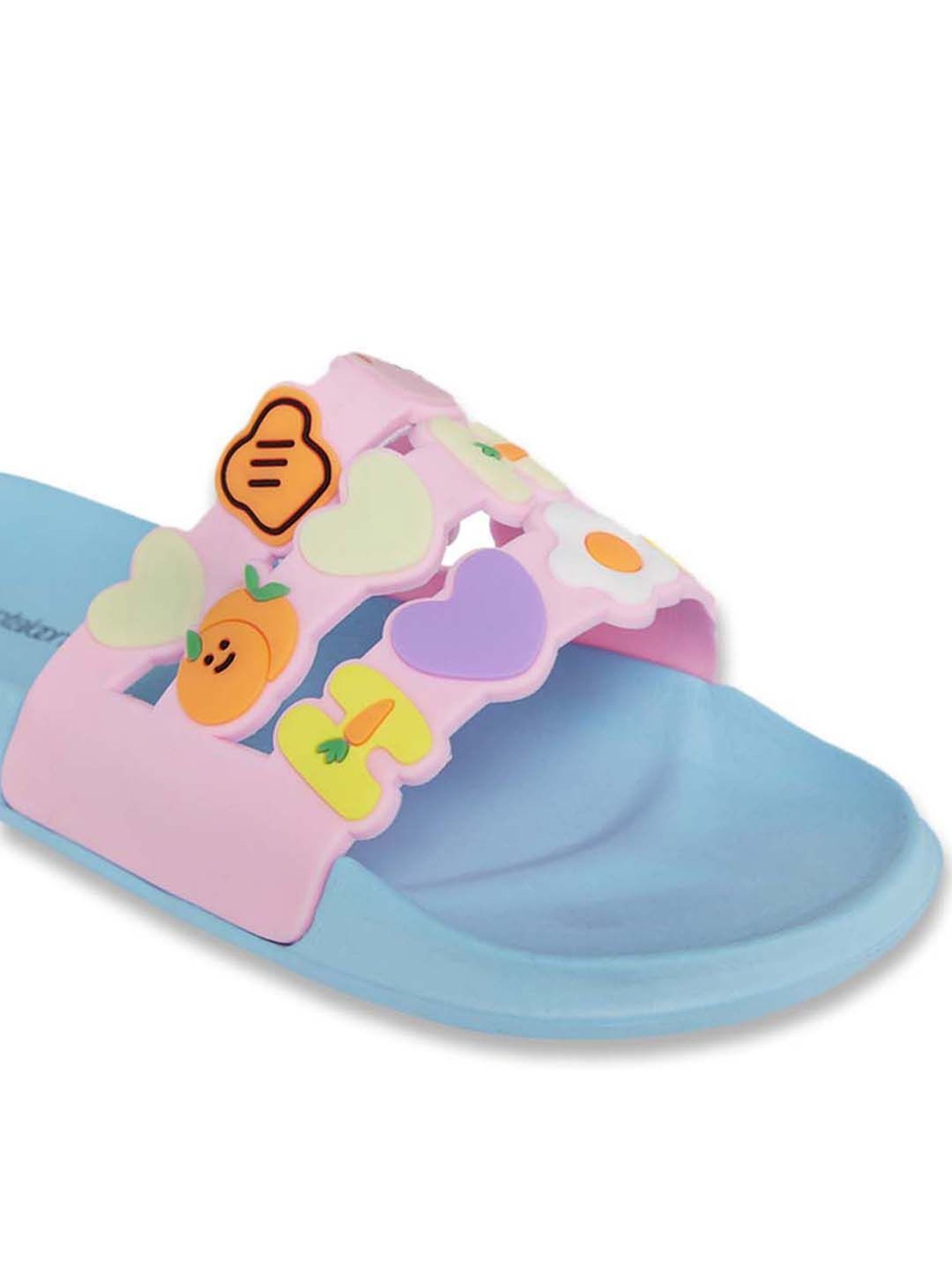 Passion Petals Kids Pink Sling Back Clogs