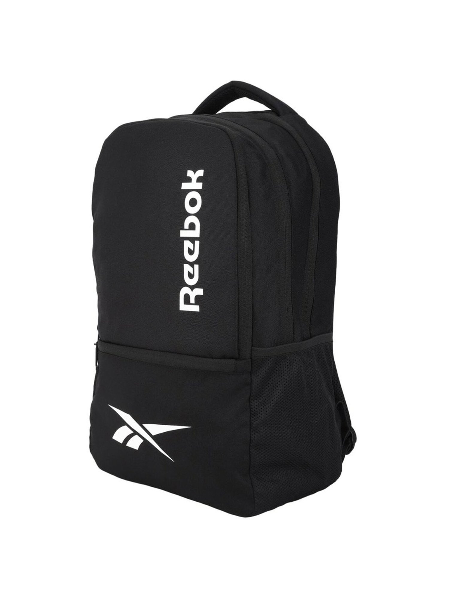 Reebok Black Polyester Solid Backpack
