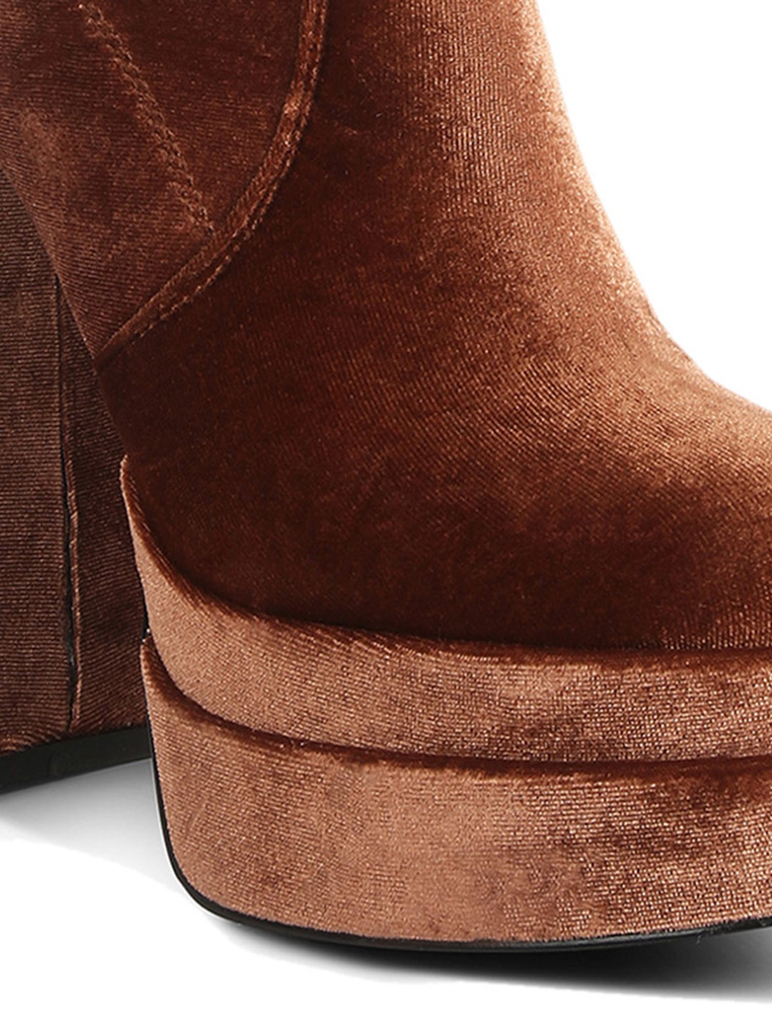 London Rag Women's Brown Casual Booties