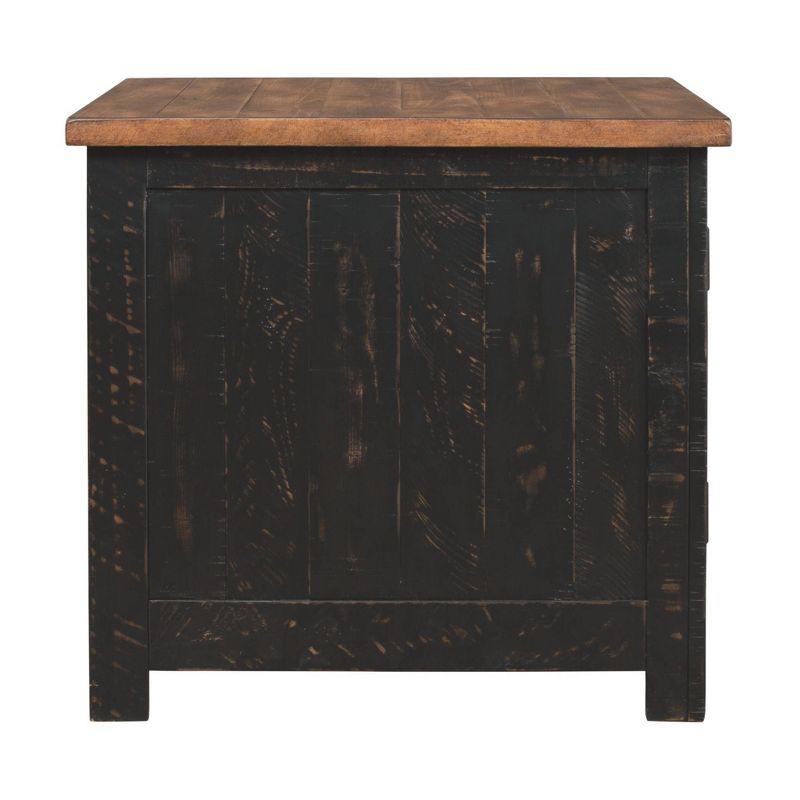 Valebeck Rectangular End Table Black/Brown - Signature Design by Ashley
