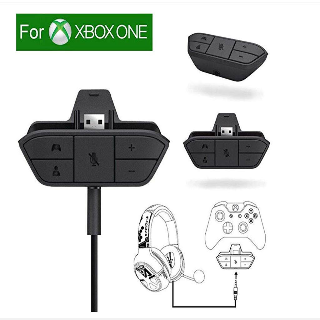 Jansicotek  Xbox One Stereo Amplified Headset Adapter Gaming Headset and Headset Audio Controller- Xbox One