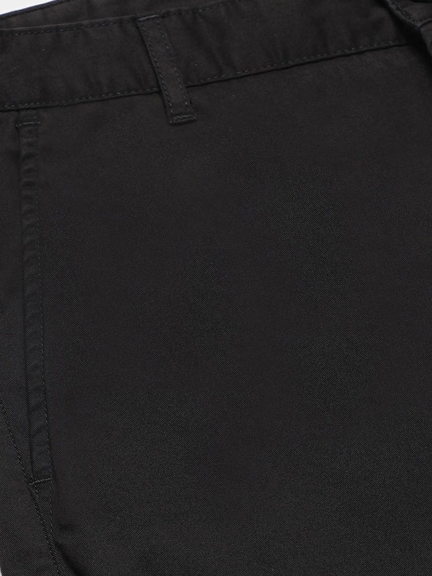 SUBTRACT Black Slim Fit Chinos