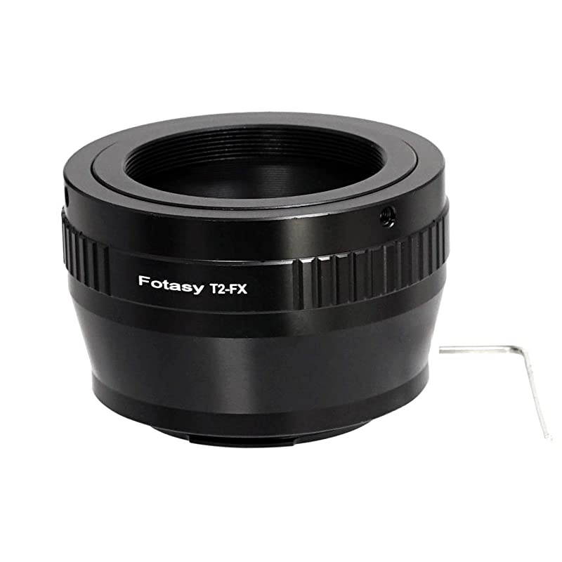 Adjustable T2 T Mount lens to Fuji X Adapter T Mount to Fujifilm X Mount Adapter Compatible with Fujifilm XMount Cameras XPro2 XE2 XE3 XA5 XM1 XT1 XT2 XT3 XT10 XT20 XT30 XH1