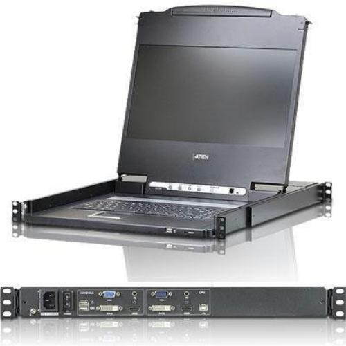 ATEN CL6700MW 17" wideScreen Full HD LCD console support DVI,HDMI,VGA