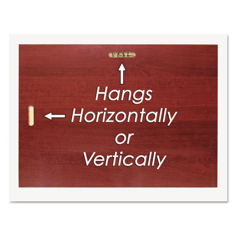 Nudell Award-A-Plaque Document Holder Acrylic/Plastic 10-1/2 x 13 Mahogany 18813M