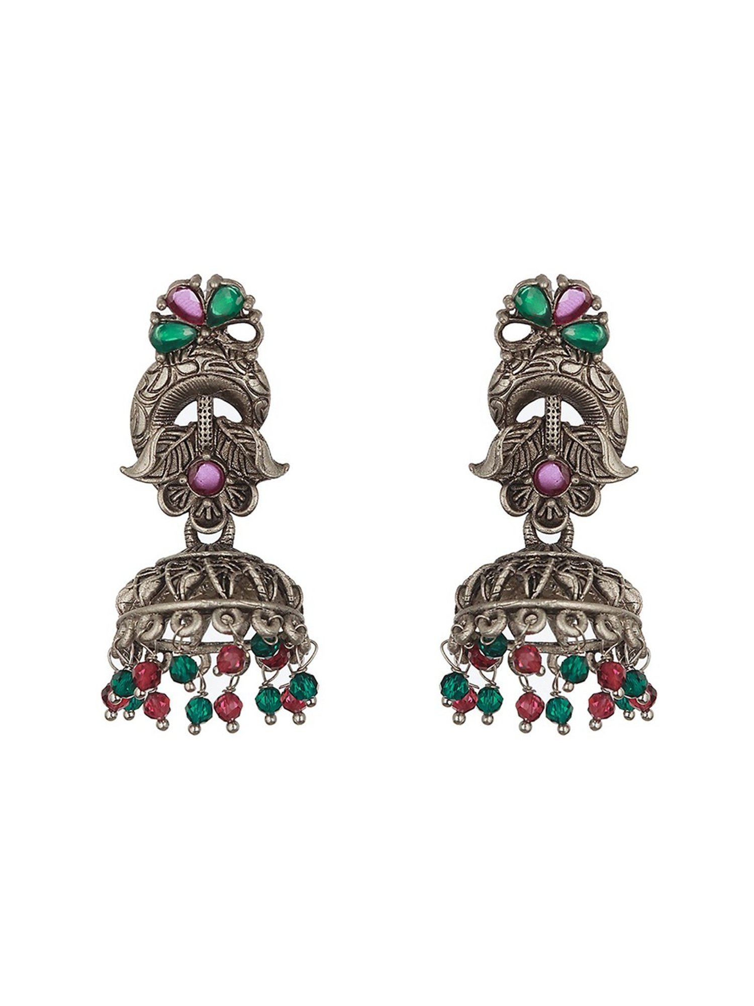 Aatmana Dome Shaped Multi Jhumki Earrings for Women