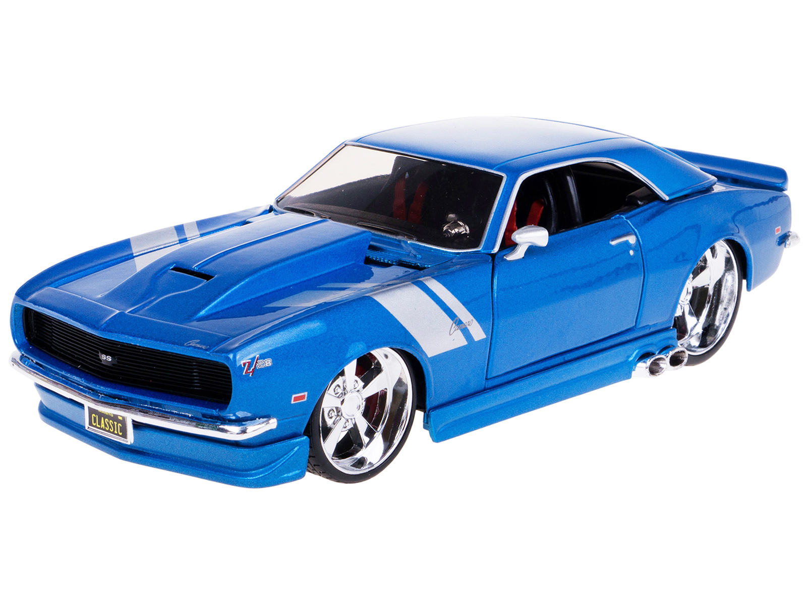 1969 Chevrolet Camaro Z/28 Carolina Blue with White Stripes Limited Edition to 420 pieces Worldwide 1/18 Diecast Model Car by ACME
