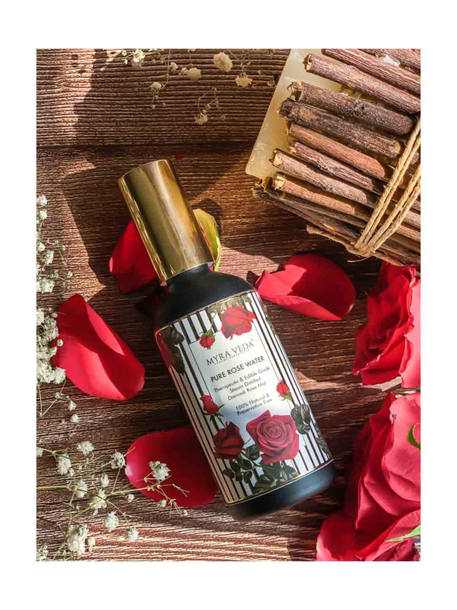 MYRA VEDA LUXURY ESSENTIALS Pure Rose Water - 100 ml