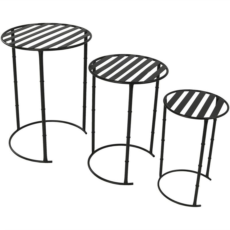 Rectangular Metal Butterfly Plant Stand - Antique Bronze