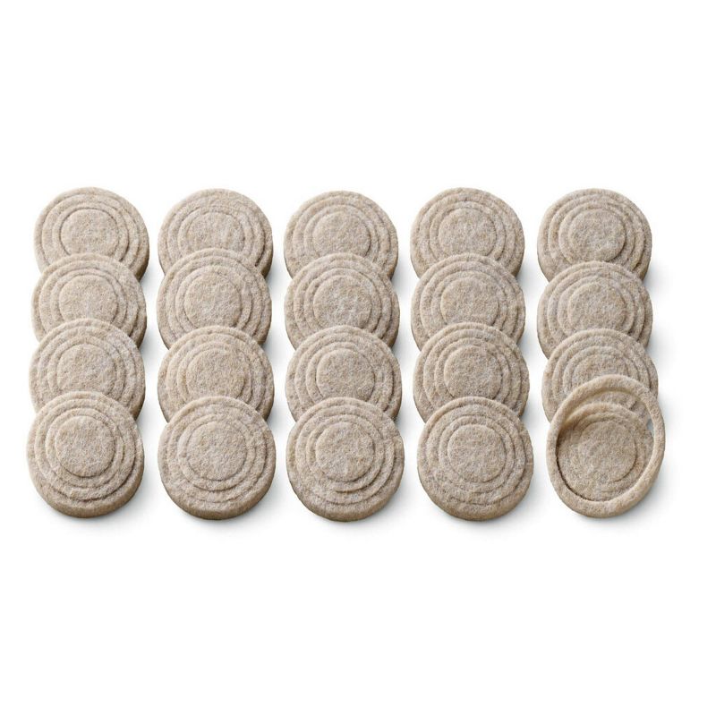 Scotch 1.5" Custom Fit Felt Pads Beige