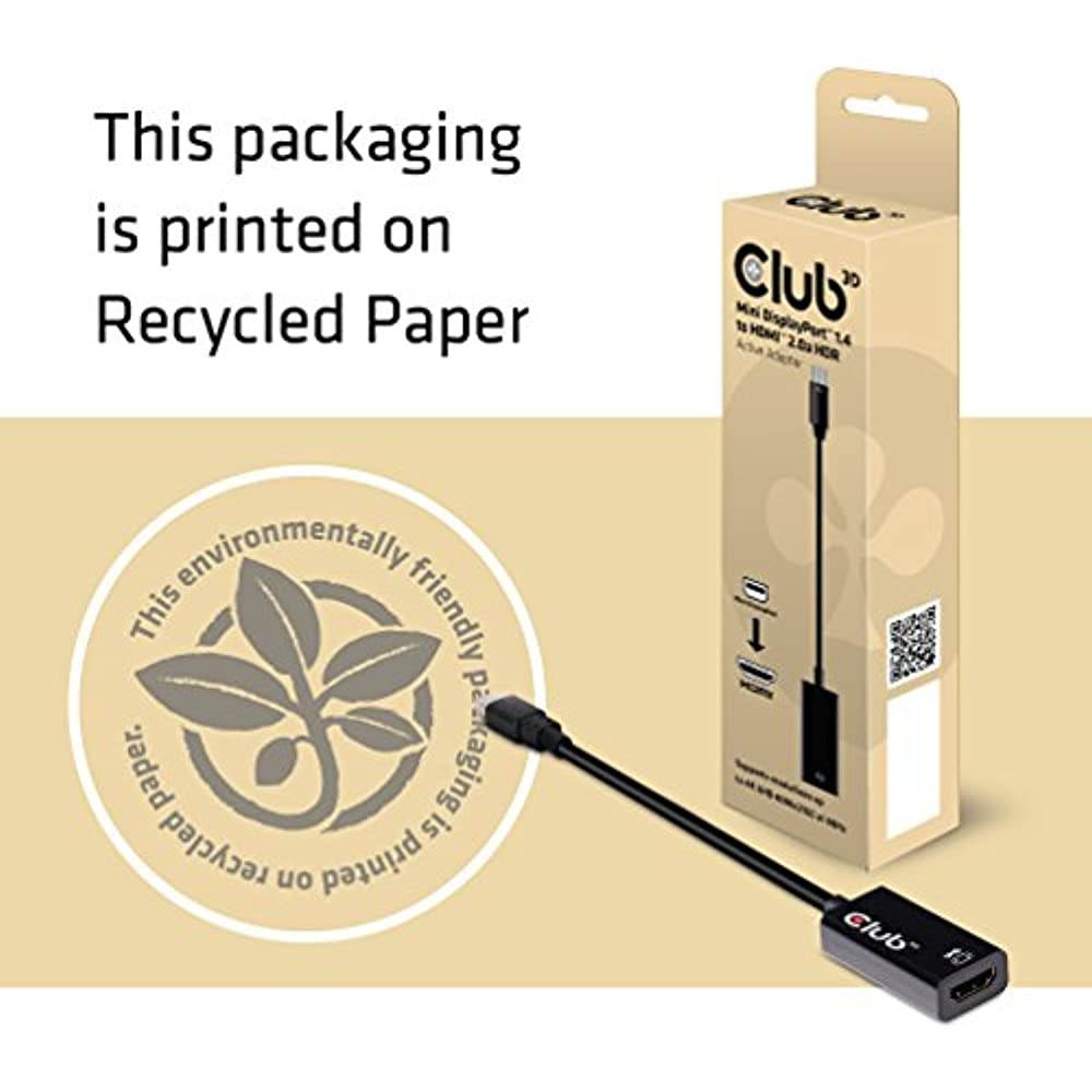 Club 3D Mini Displayport 1.4 To Hdmi 2.0A Hdr
