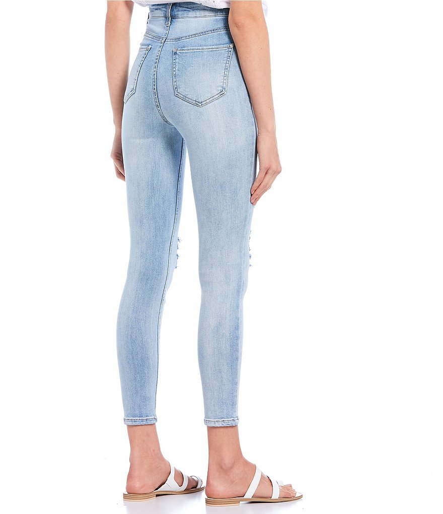 Hippie Laundry Real Cheeky Super High Rise Destructed Skinny Jeans