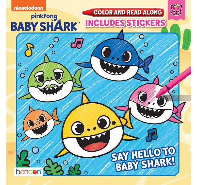 Baby Shark Color & Read Book