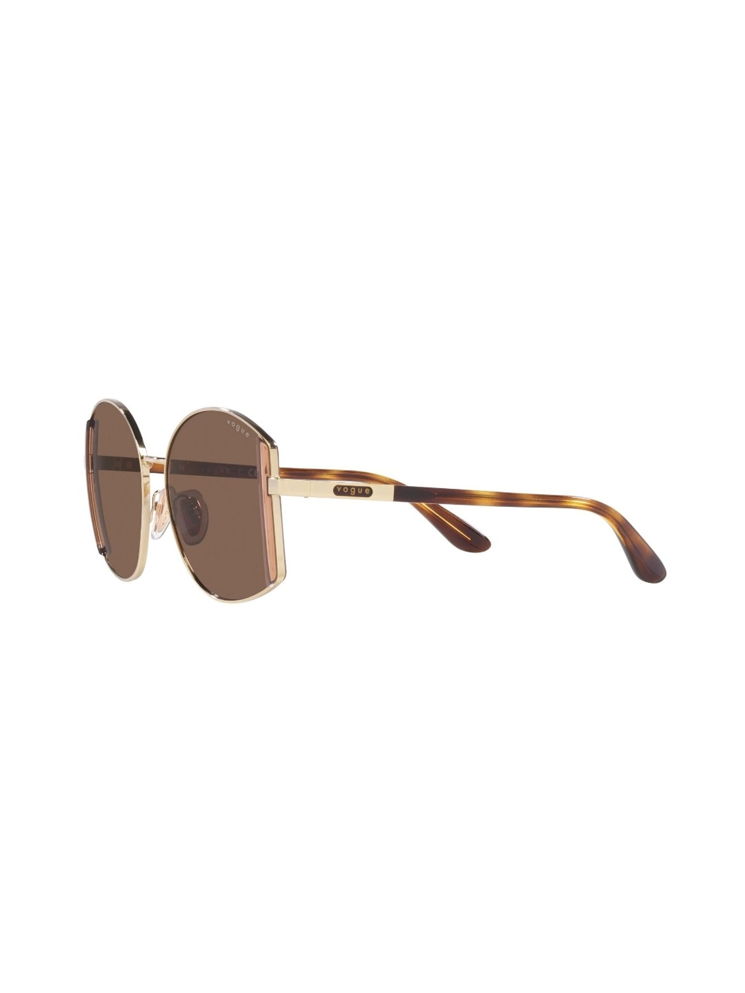 VOGUE EYEWEAR Women UV Protected Brown Lens Irregular Sunglasses - 0VO4267S848/7353
