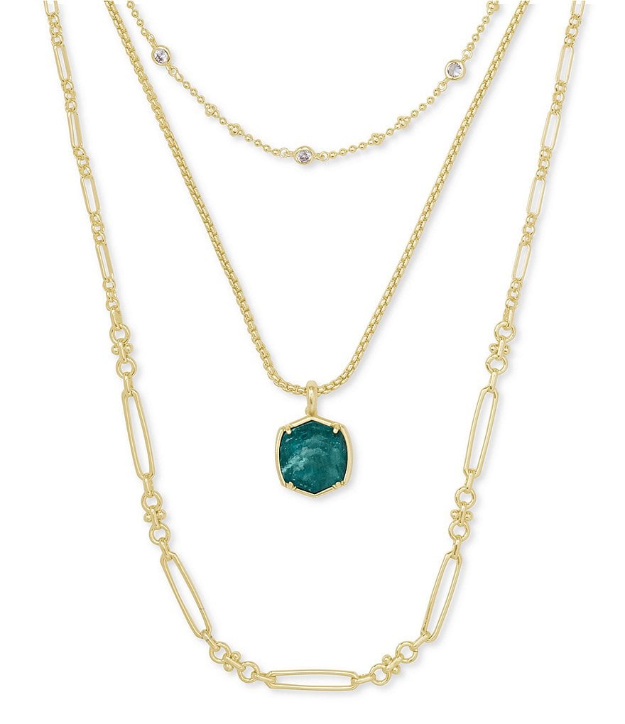 Kendra Scott Davis Triple Strand Necklace