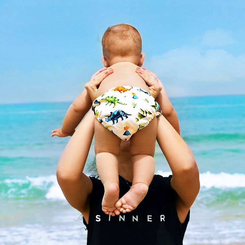 Charlie Banana Reusable All-in-One Cloth Diaper - Dinosaurs