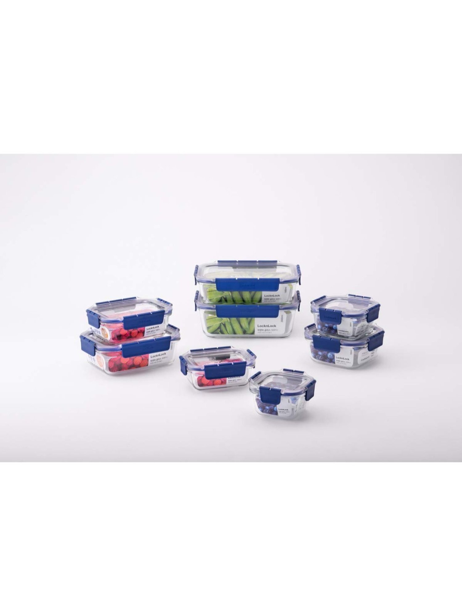 Lock & Lock Transparent Glass Airtight Containers With Lid
