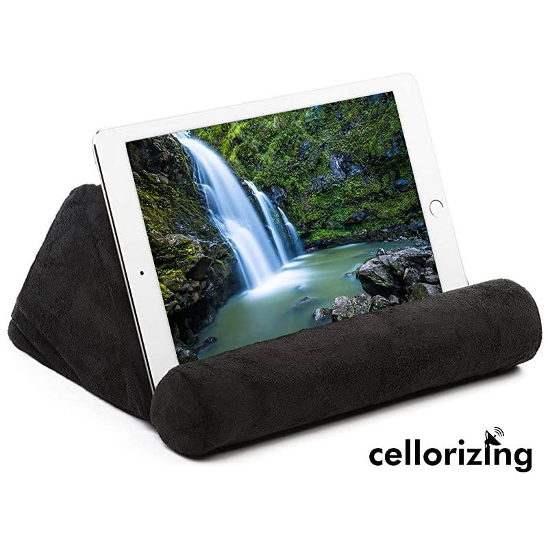 Soft Pillow Lap Stand for iPads Tablets eReaders Smartphones Books Magazines Black