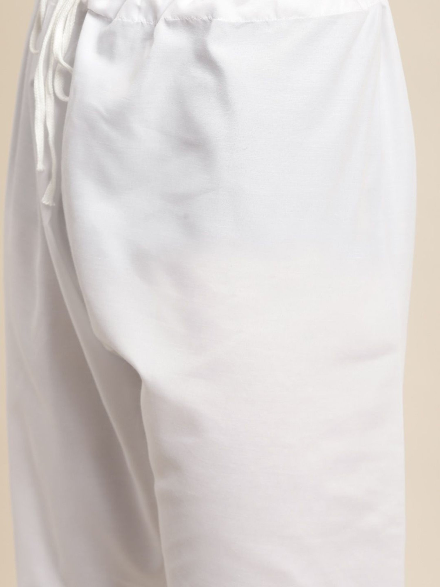 Sojanya Beige & Navy Regular Fit Printed Kurta Set With Jacket