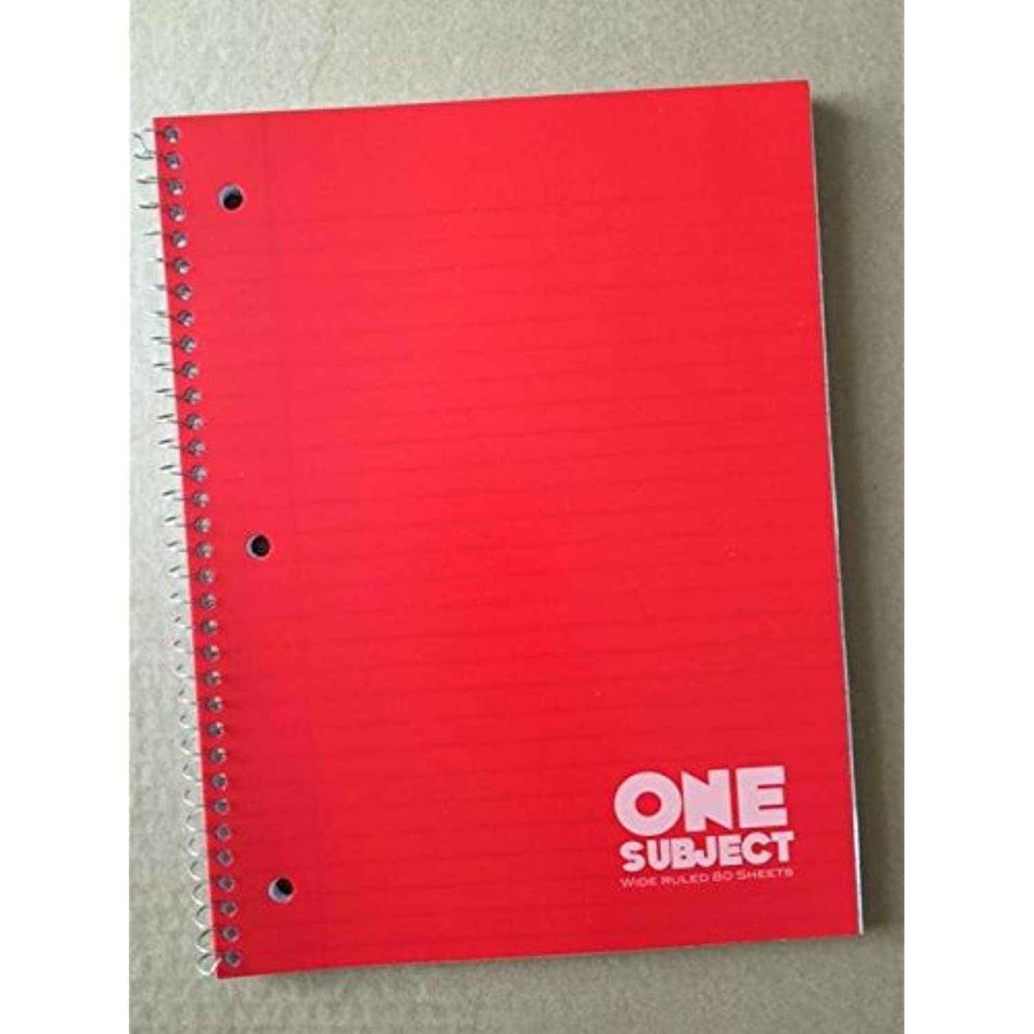 One subject Wide Ruled 80 Sheets - Assorted Color