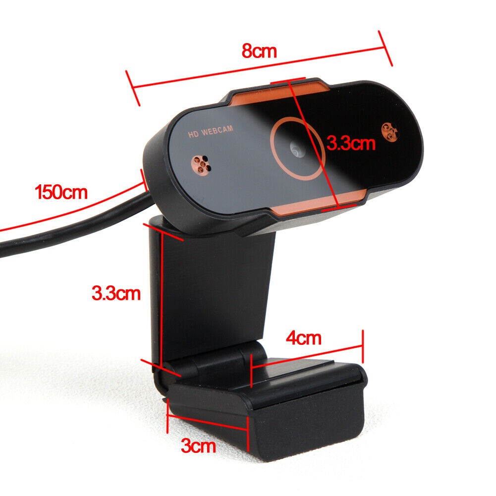 Webcam With Microphone Full HD 1080P Streaming Web Camera For PC MAC Laptops US