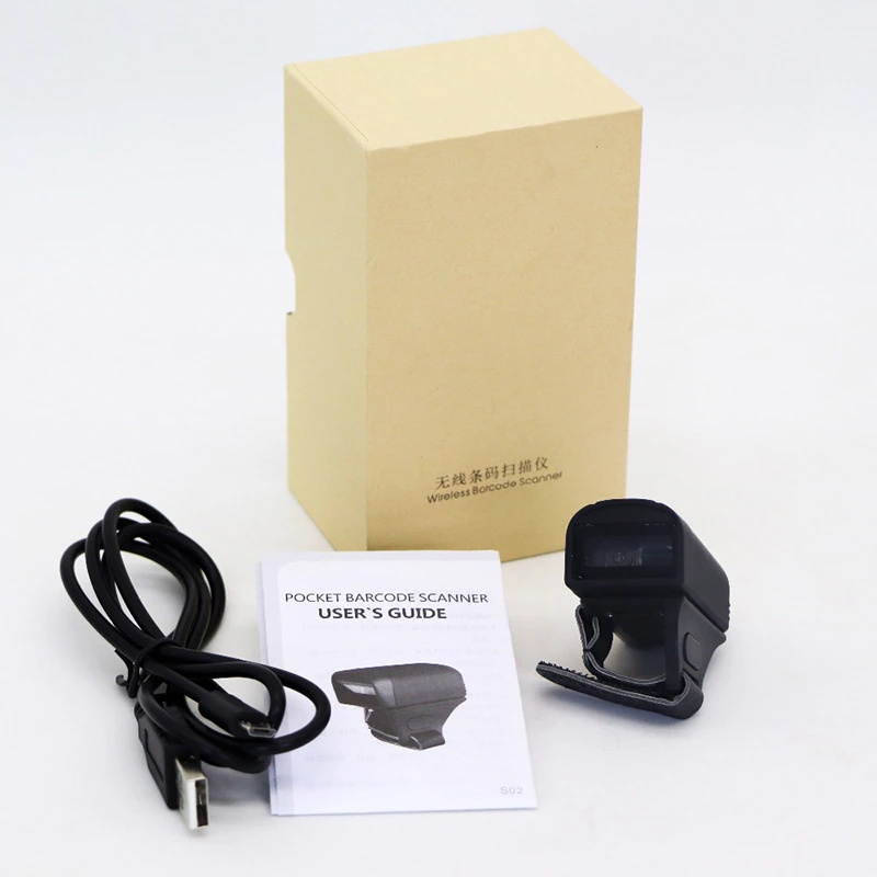 Wireless laser Small Wearable 1D bluetooth Ring Barcode Scanner reader