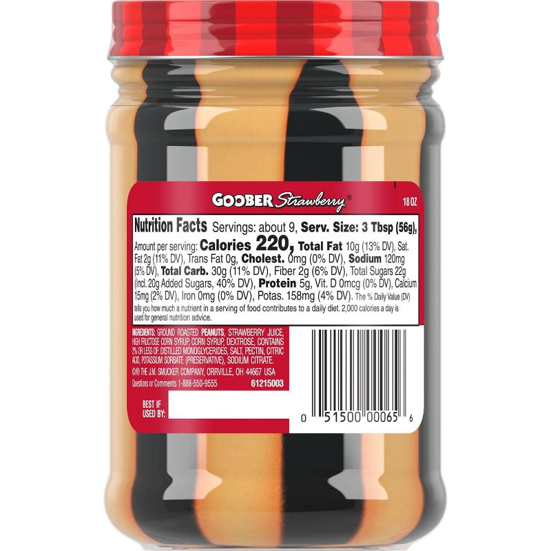 Smucker's Goober Strawberry Spread - 18oz