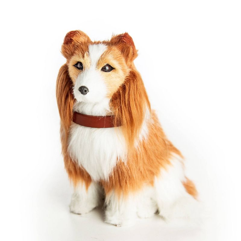 The Queen's Treasures 18" Doll Pet Accessory - Collie Dog with Collar & Leash