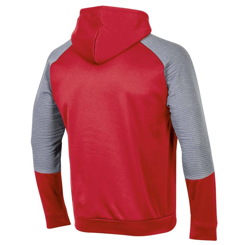 NHL Chicago Blackhawks Men's Edge Poly Textured Hoodie - Gray S