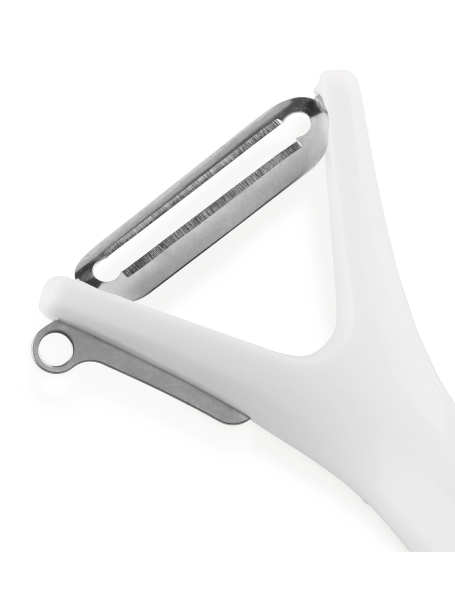 Zyliss White & Silver Plastic Peeler - Set of 1