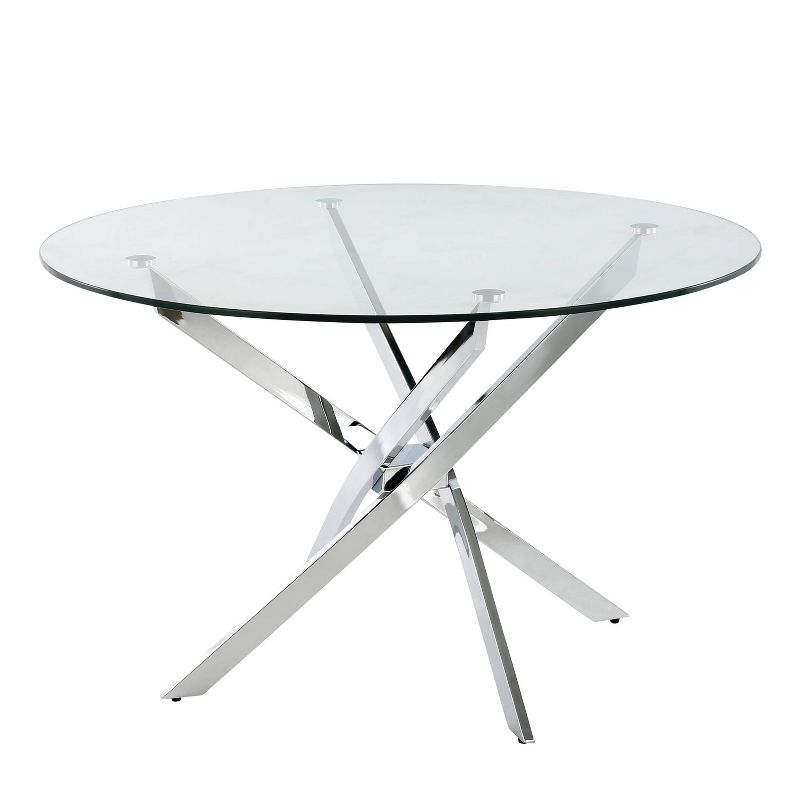 Ernest Glass Dining Table Clear - Poly and Bark
