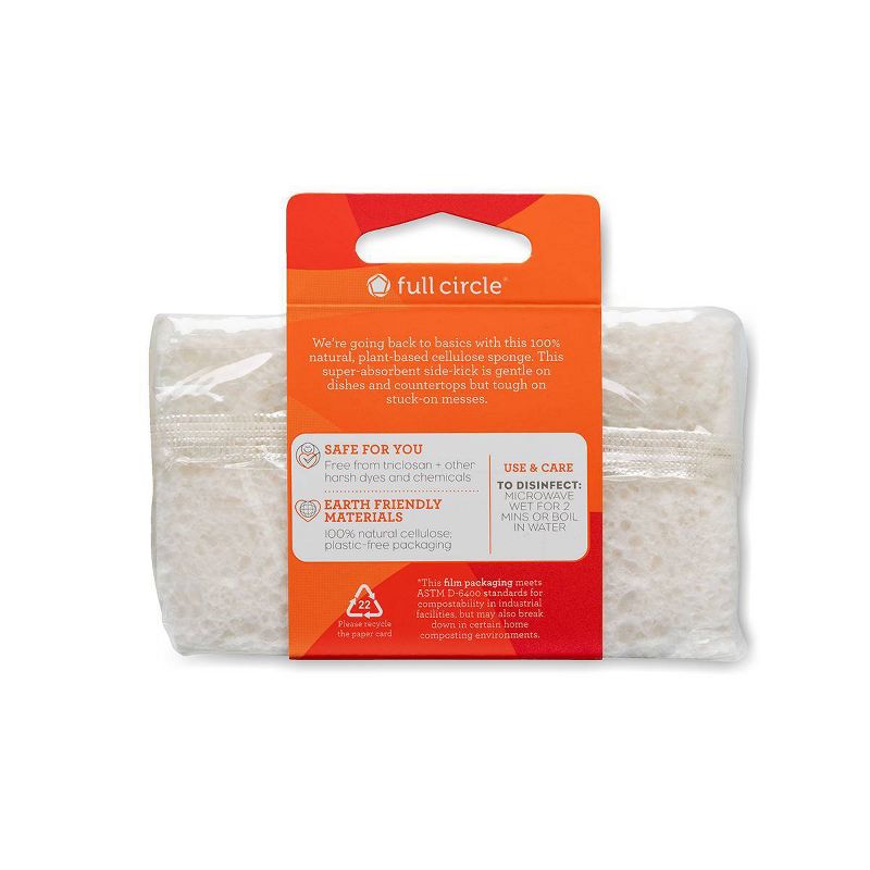 Full Circle Plain Jane Sponge - 3pk