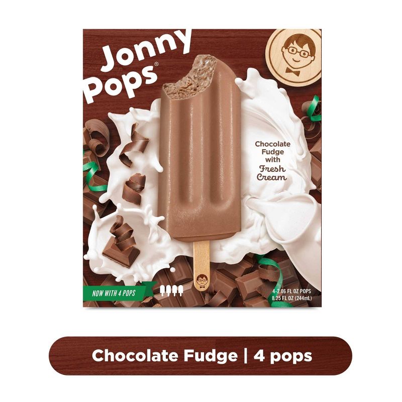 JonnyPops Dark Chocolate & Cream Frozen Bars - 4pk/8.25oz