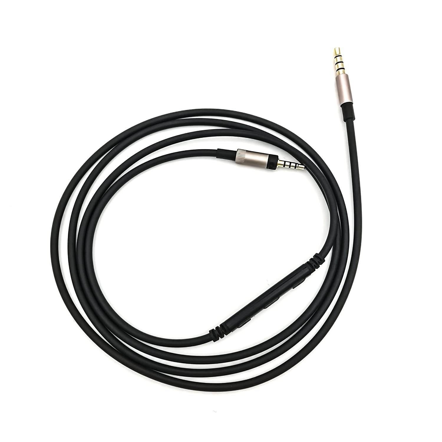 KetDirect Cable for Sennheiser Momentum/Momentum 2.0 / HD1 Wireless On-Ear Headphones, Remote Volume Control & Mic Compatible iPhone iPod ipad iOS only