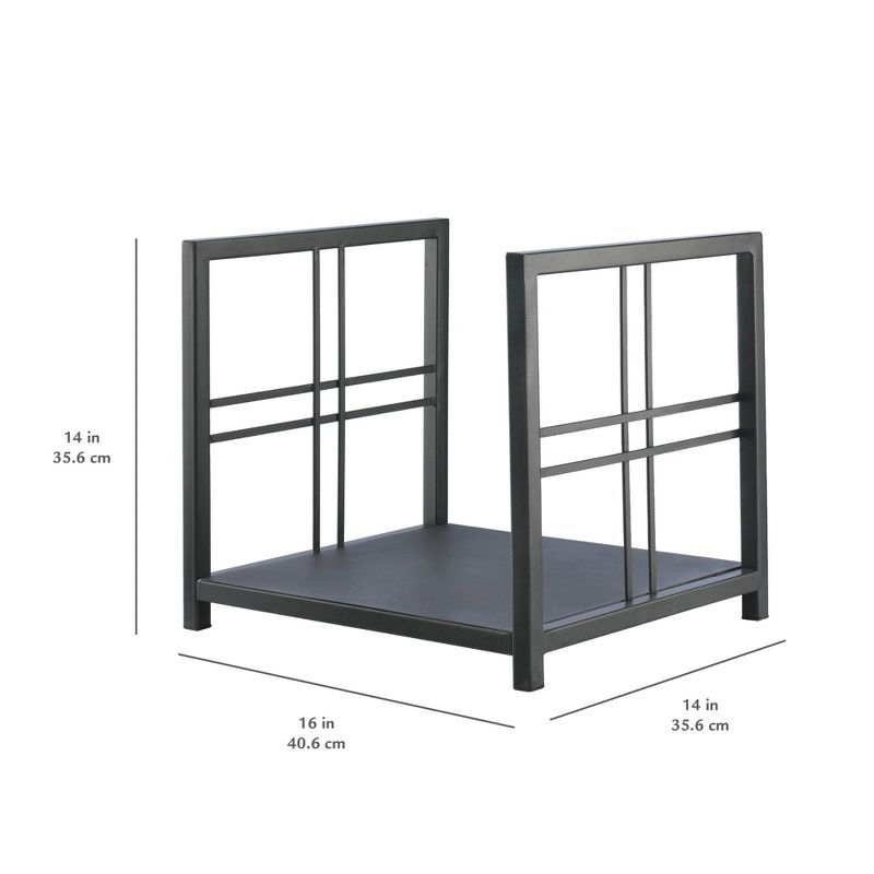 Pleasant Hearth Preston Log Holder Vintage Iron