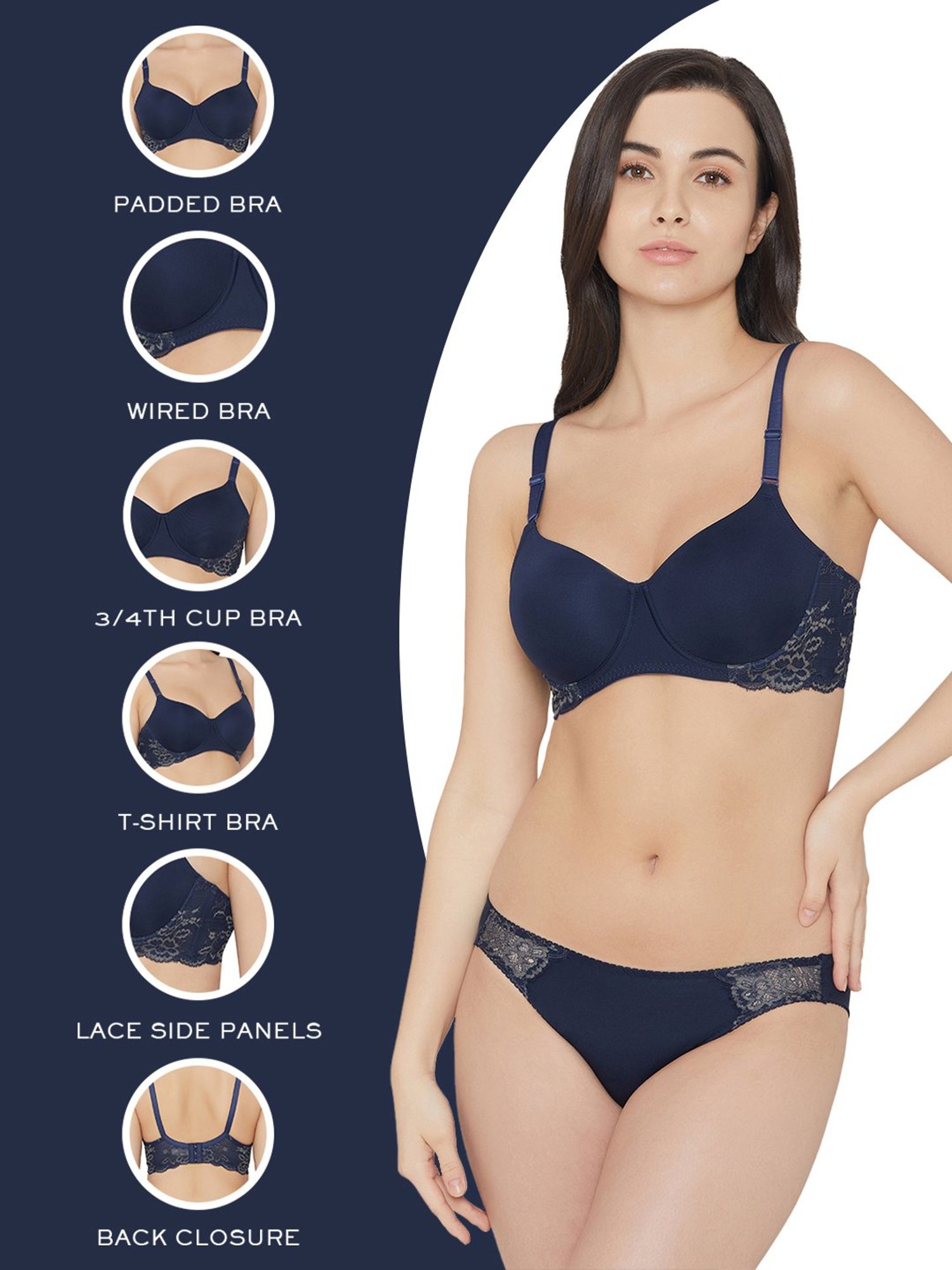 Wacoal Blue Lace Work Everyday Bra