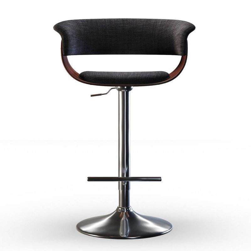 Caylor Adjustable Swivel Barstool Charcoal Gray - WyndenHall