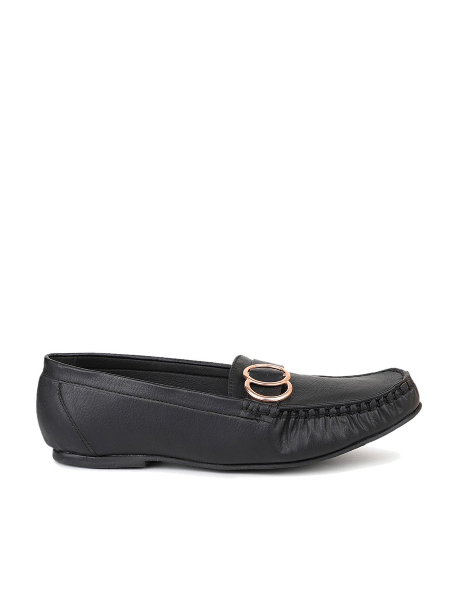 Design Crew Women's Black Casual Loafers