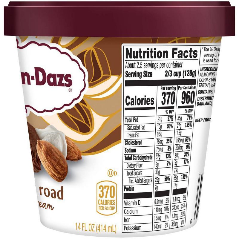 Haagen-Dazs Rocky Road Ice Cream - 14 floz