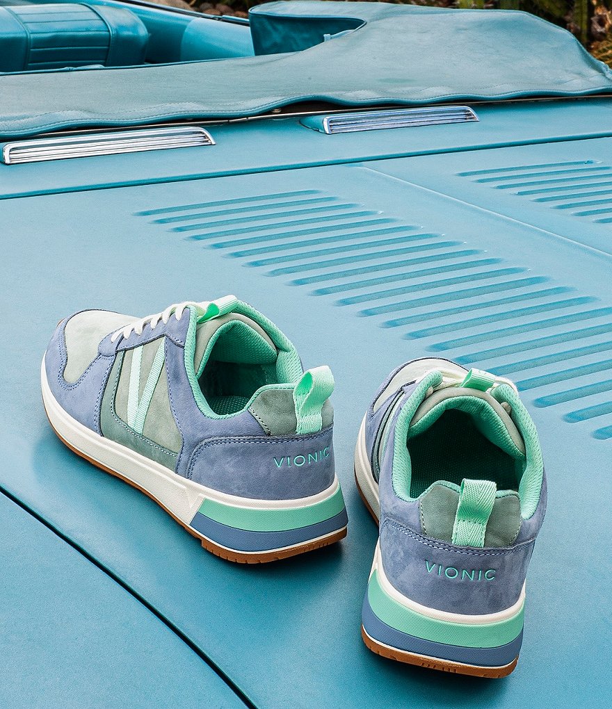 Vionic Rechelle Leather Lace-Up Sneakers