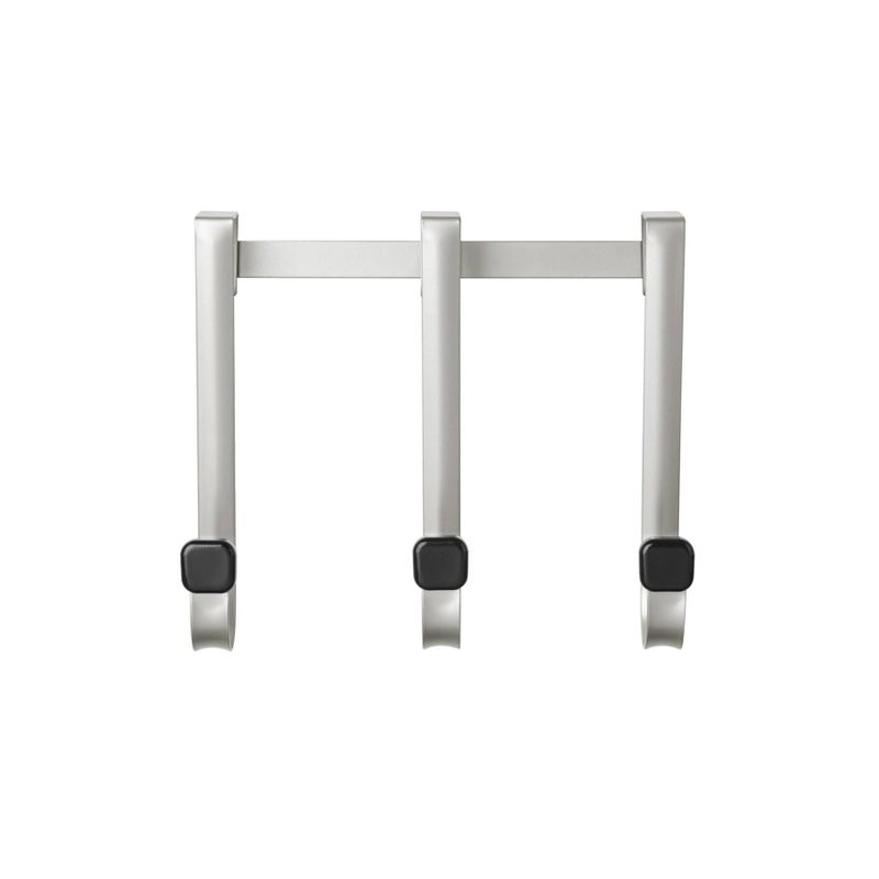 Linger Over the Door 3 Hook Black/Nickel - Loft by Umbra