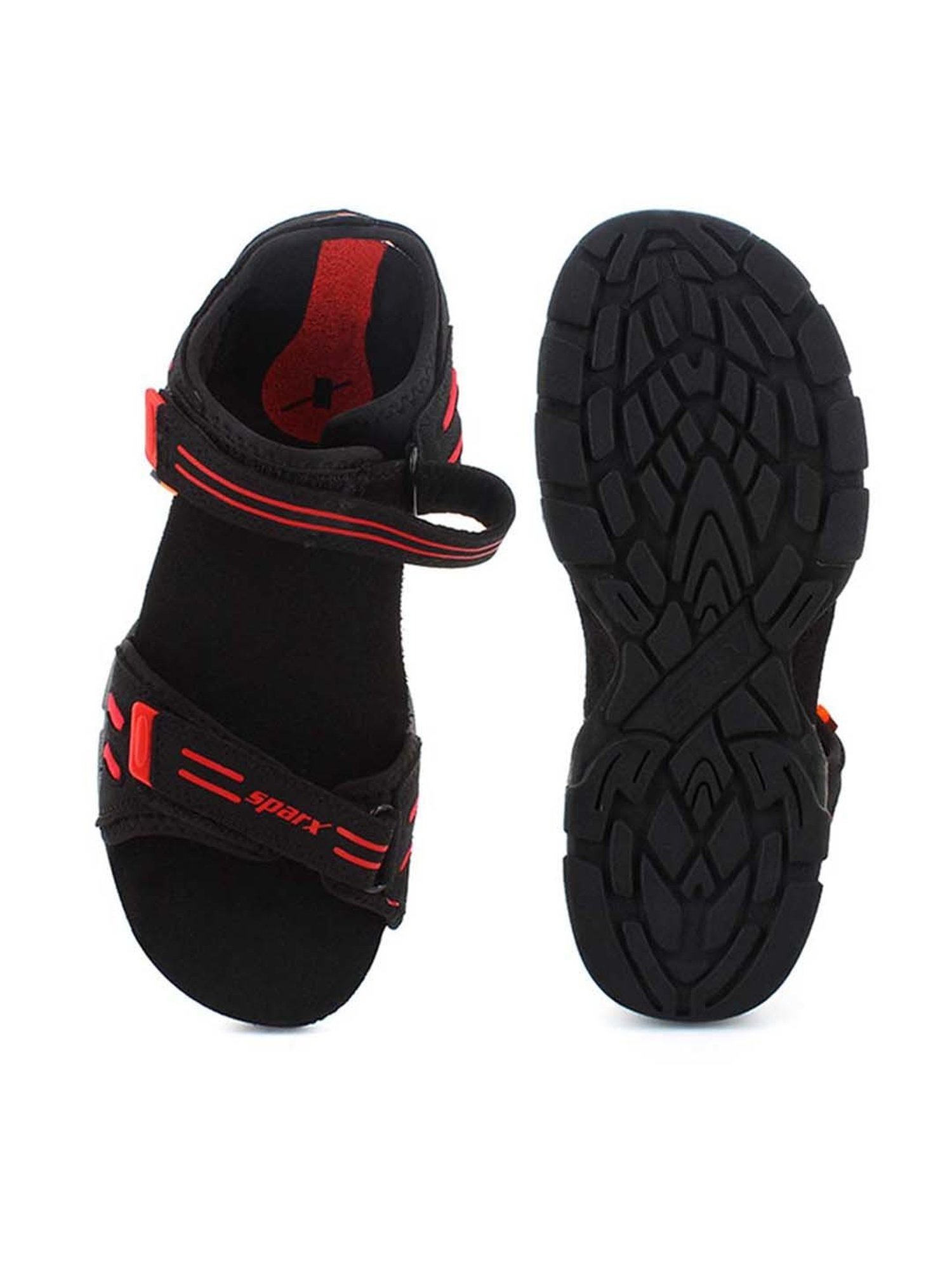 Sparx Men's Black Floater Sandals
