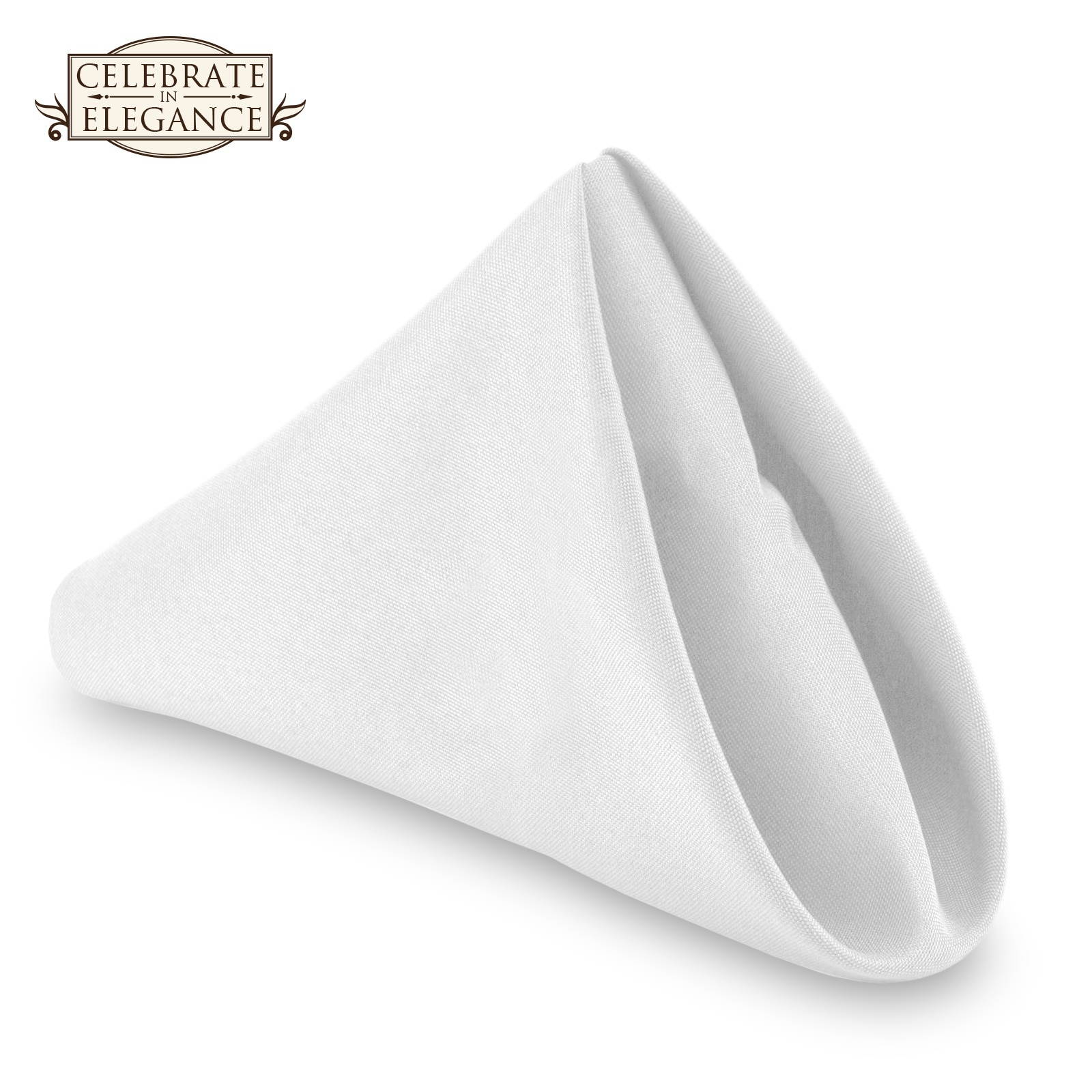 12 DZ 17" Cloth Dinner Table Napkins for Weddings - Polyester Fabric