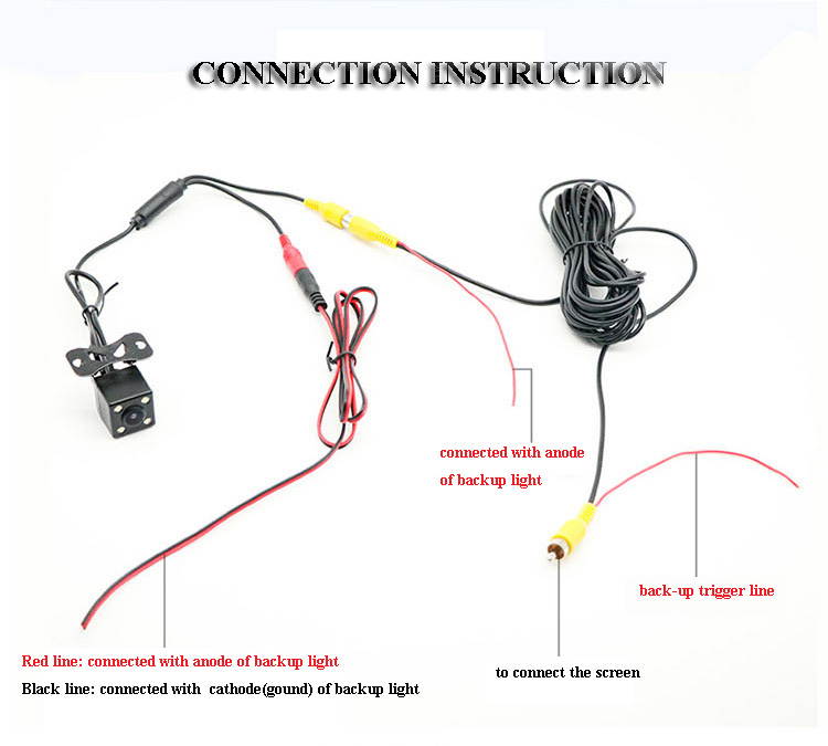 Intsupermai Car Rear View Reverse Backup Camera Parking Waterproof Night Vision HD 170&ordm;