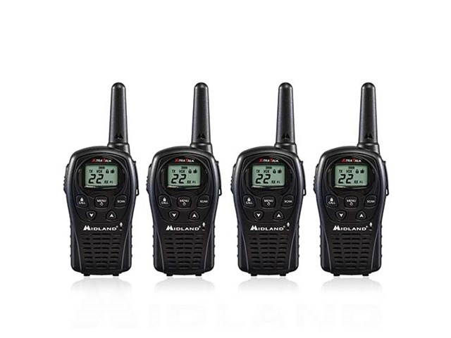 Midland LXT500VP3 Xtra Talk, 22 Channel FRS Two-Way Radio,4 Pack