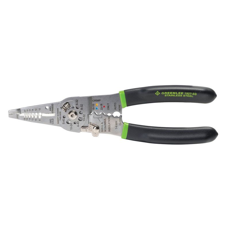 Greenlee 52065855 Stainless Steel Stripping/Crimping Combination Tool