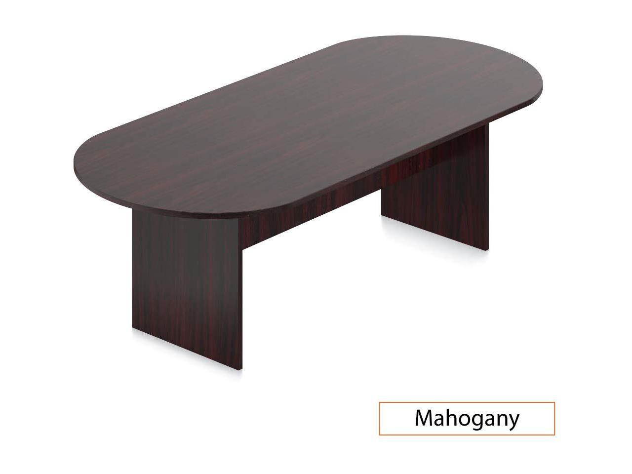 GOF 8FT Conference Table (Mahogany) Set with Multifunctional Ergonomic Conference Task Chair (6XG10902B)