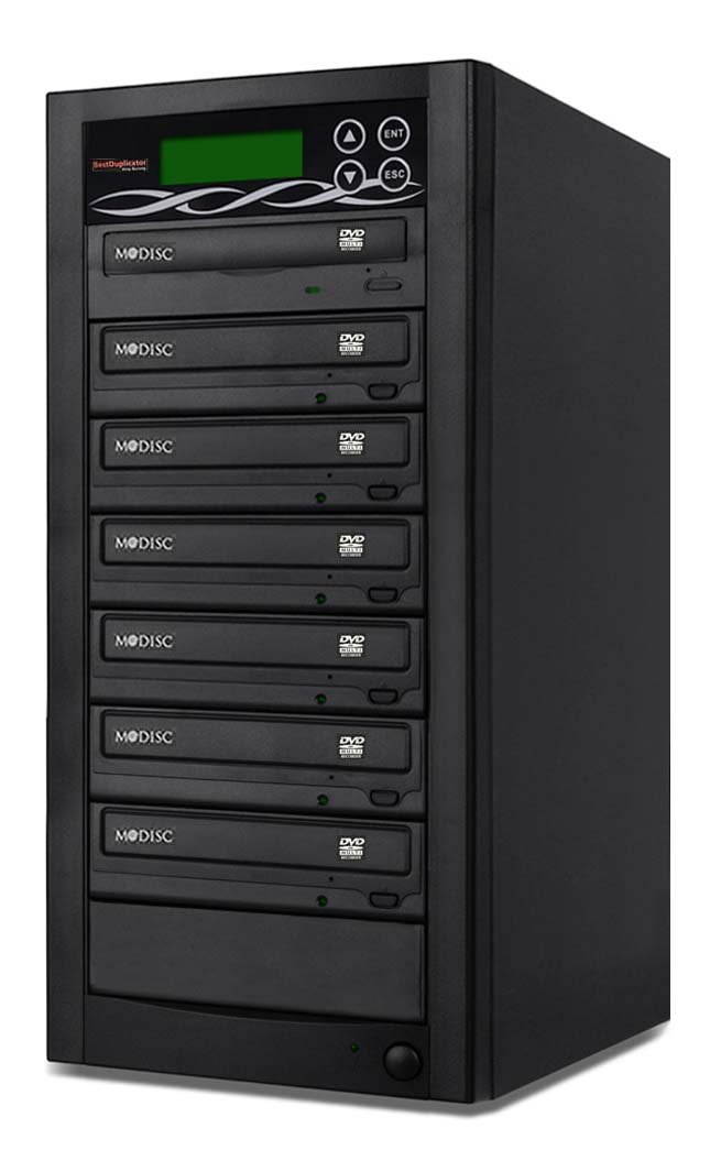 Bestduplicator BD-SMG-6T 6 Target 24x SATA DVD Duplicator with Built-In M-Disc Support Burner (1 to 6)